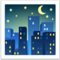 Night With Stars emoji on Apple